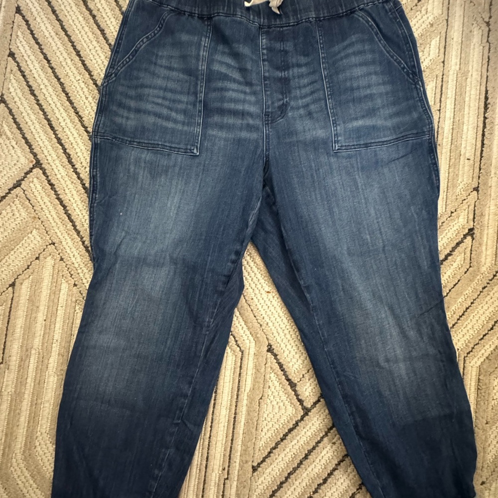 Judy Blue Gobble 2.0 Denim Joggers – Soft Stretchy Fit with Tapered Ankles 18W